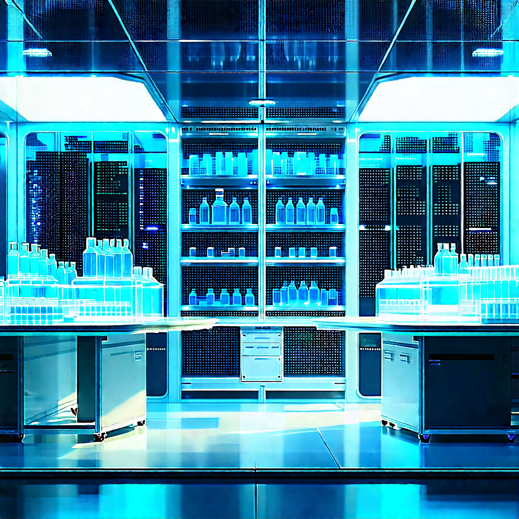 (futuristic:1.25) research laboratory