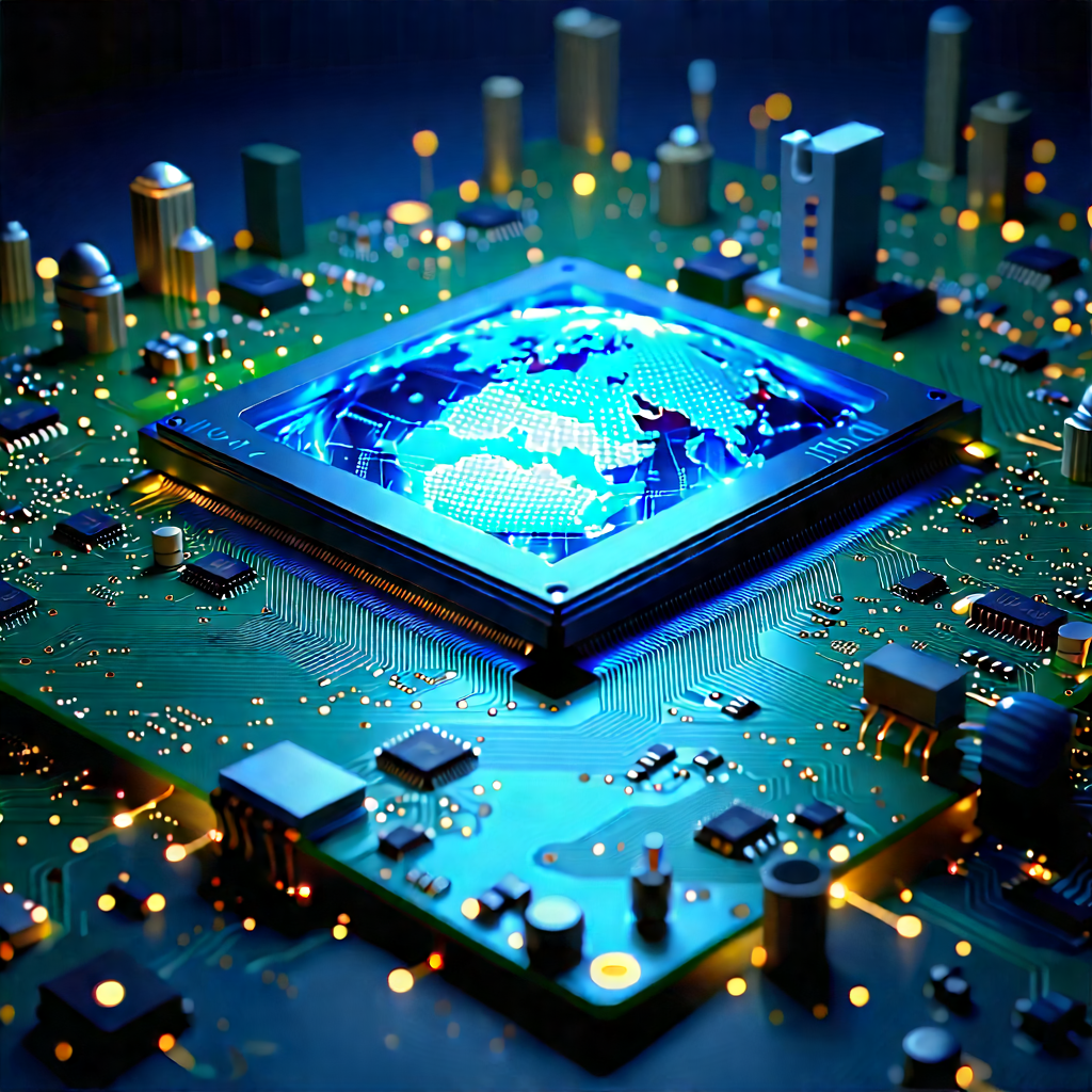 Circuit Board With Laser Scanning With Computer Circuit