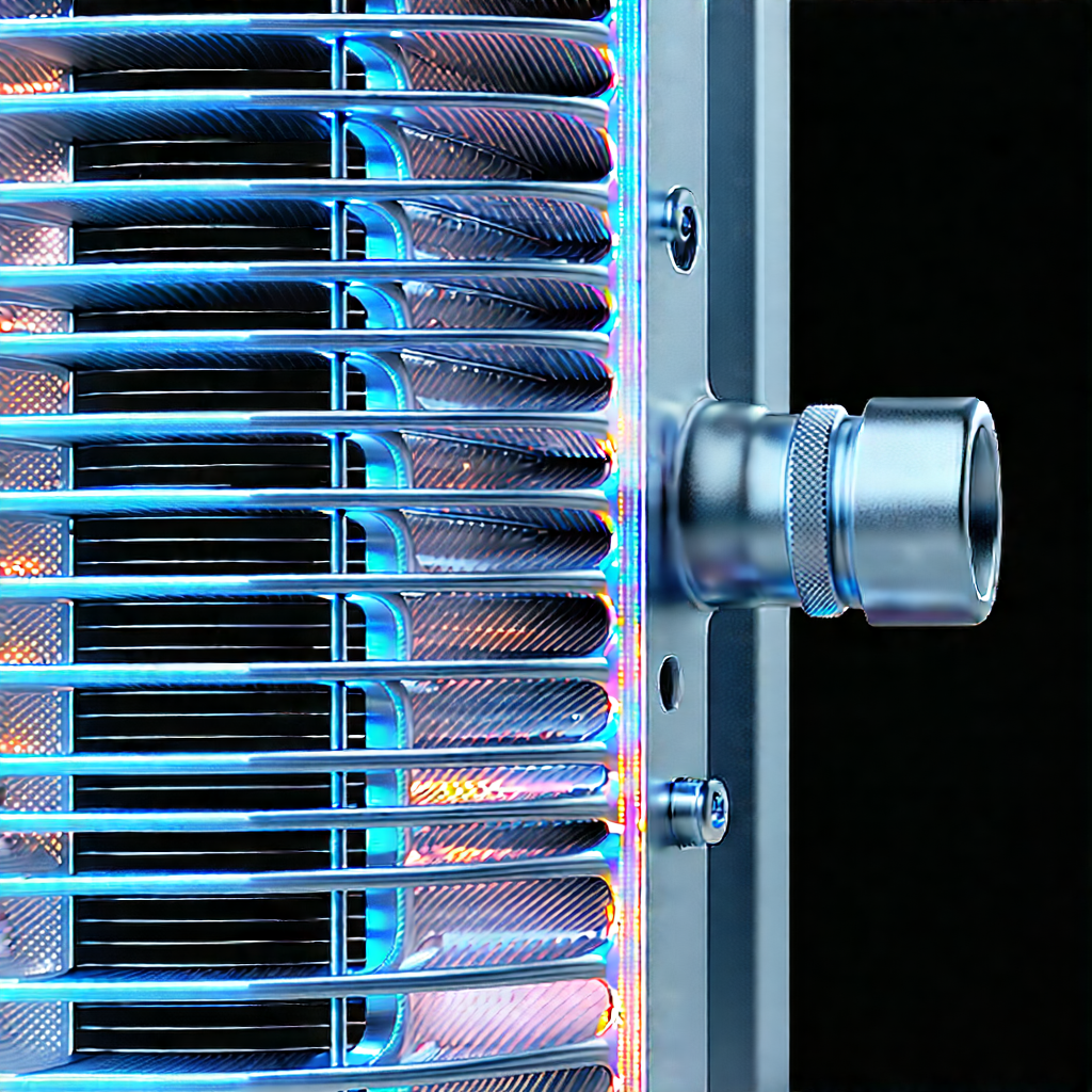 Close-up of cooling system