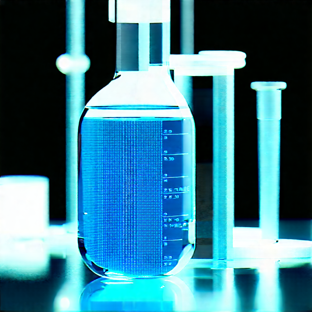 Entertainment Technology In Modern Laboratory With Blue Liquid