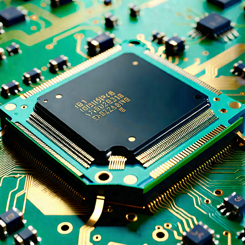 Close-up of microprocessor