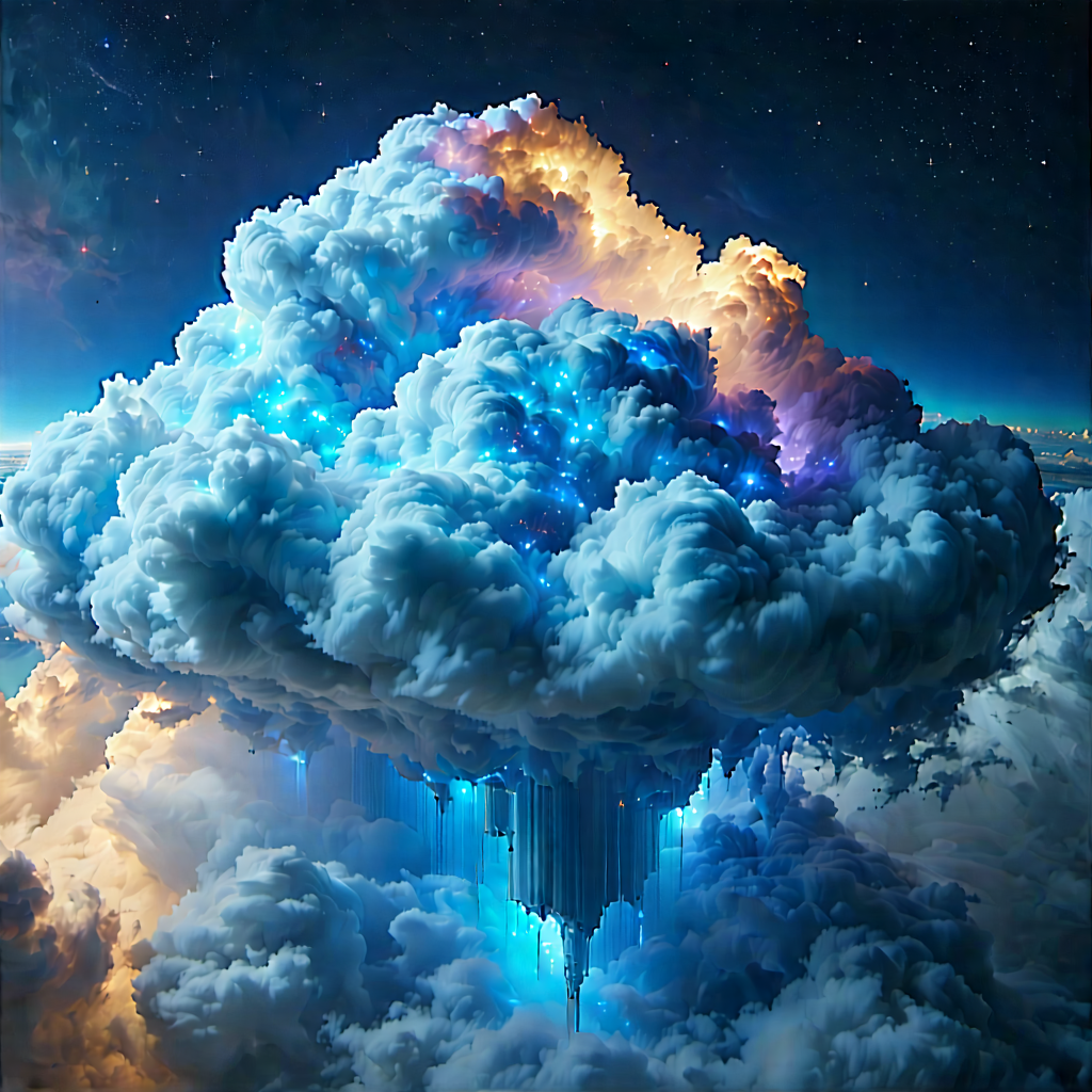 Cloud Computing Visualization With Image, There