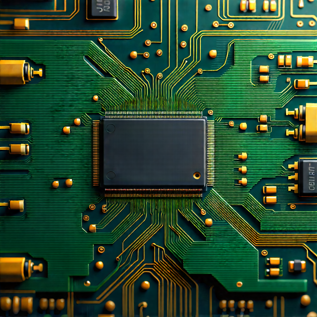 Close-up of electronic circuit