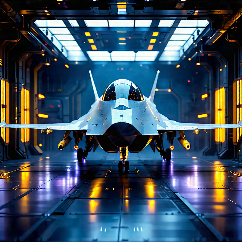Aerospace Technology In Manufacturing Facility With Large White