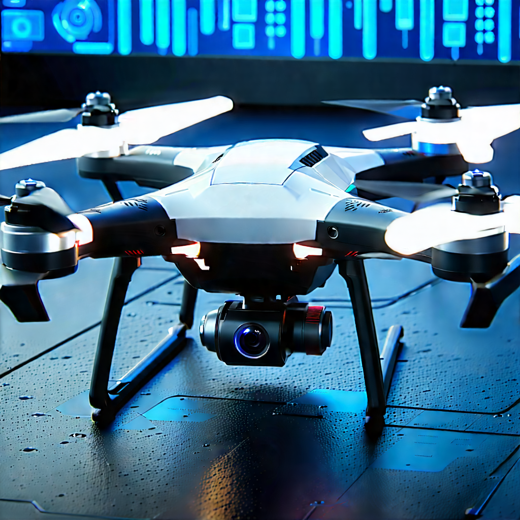 Drone With Data Visualization With Small Drone