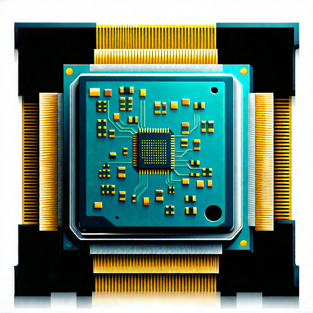 Close-up of microprocessor