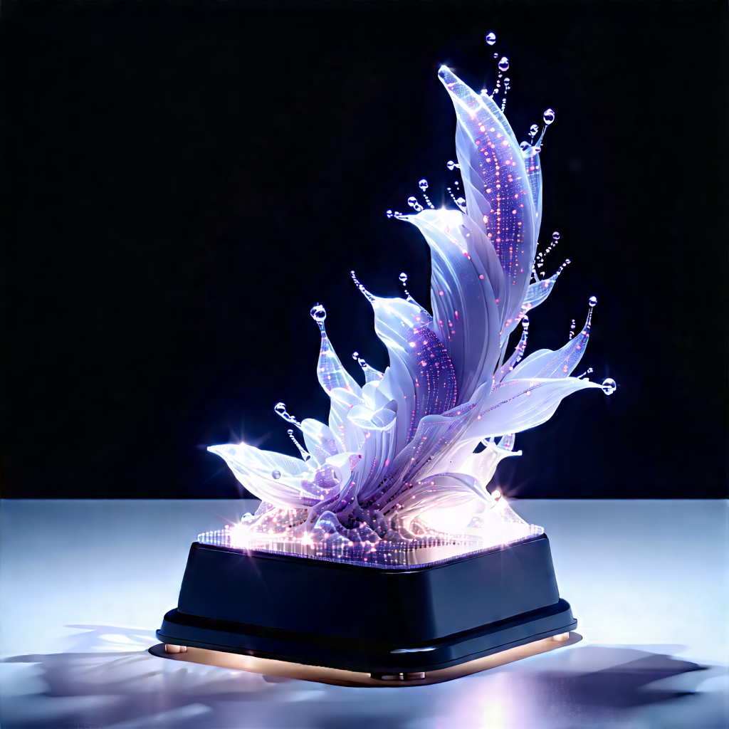3d Printer With Digital Particles With Large, Colorful,