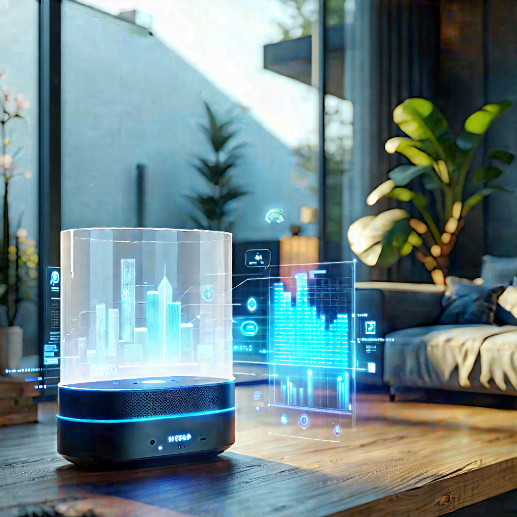 Smart Home Device With Data Visualization With Modern Living