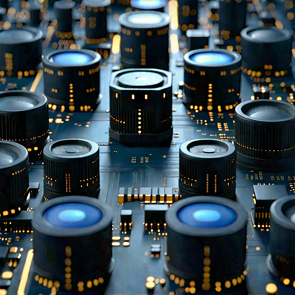 Close-up Of Sensor Array With Image, There