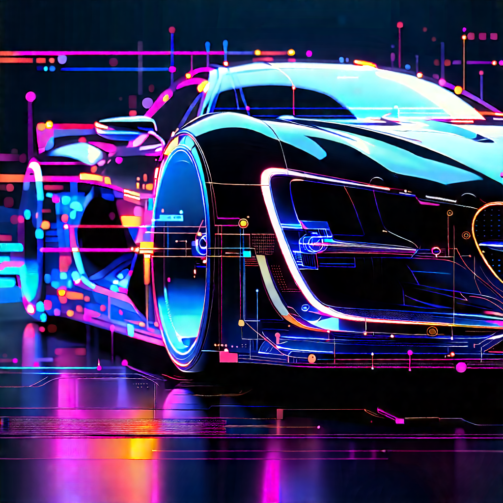Automotive Technology In Design Studio With Futuristic Sleek