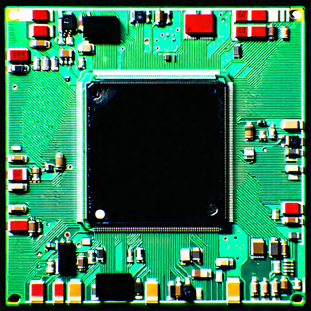 Close-up of microprocessor