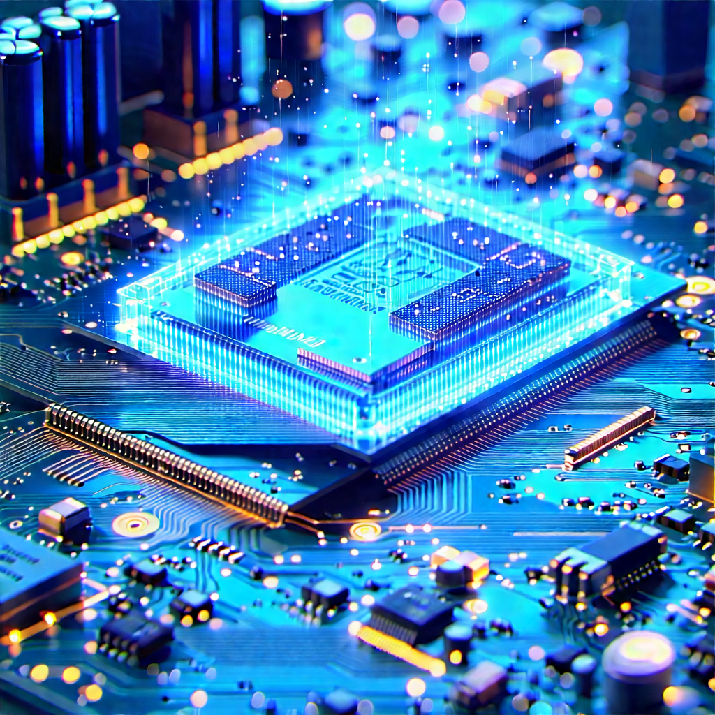Circuit board with holographic projection