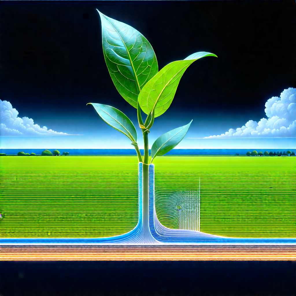 Agricultural Technology In Manufacturing Facility With Large Green
