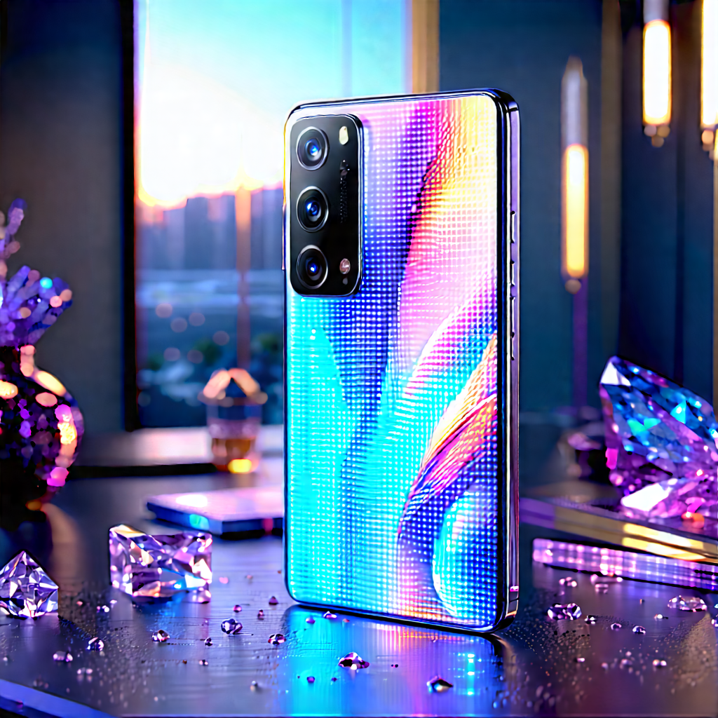 Smartphone With Digital Artwork With Cell Phone