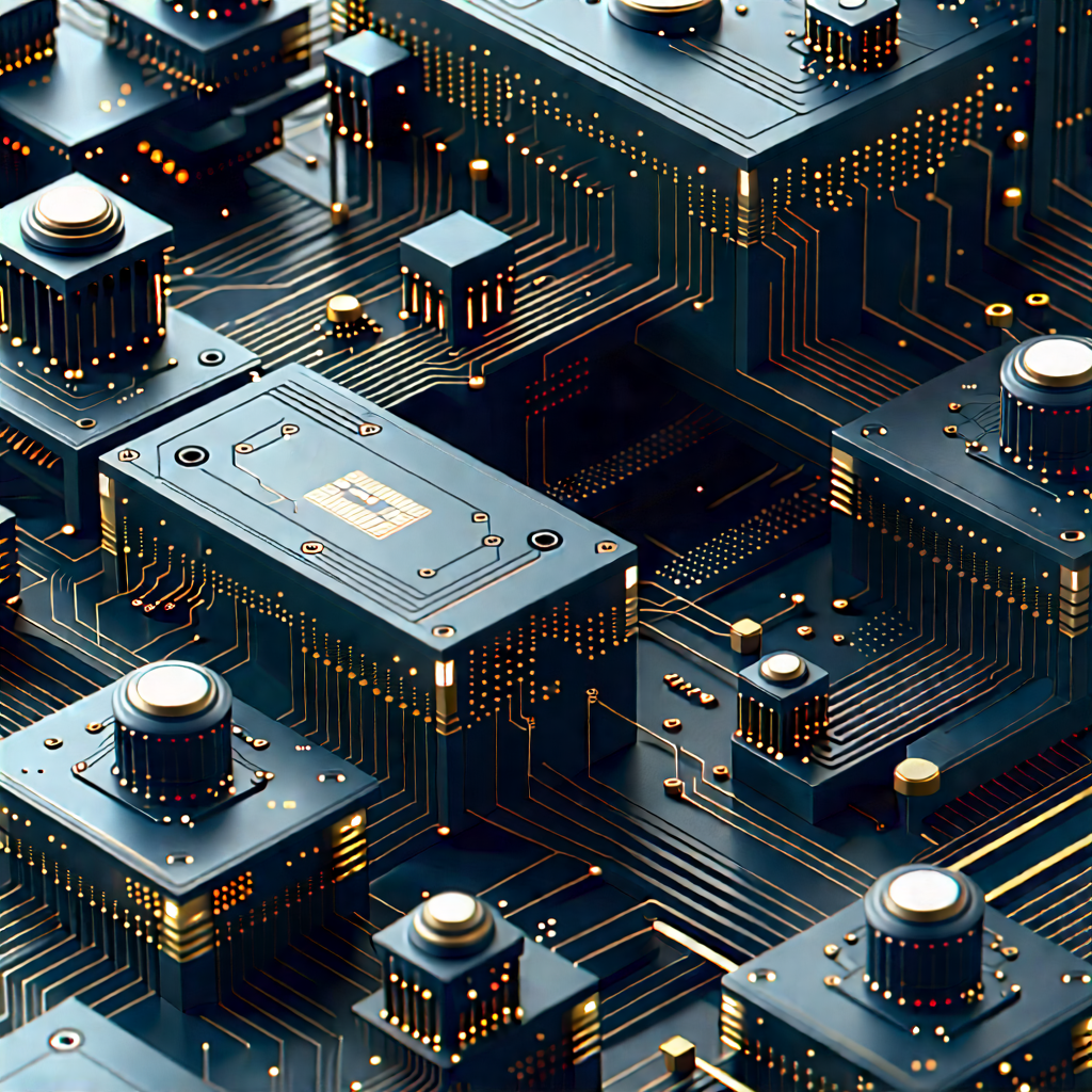 Close-up of sensor array