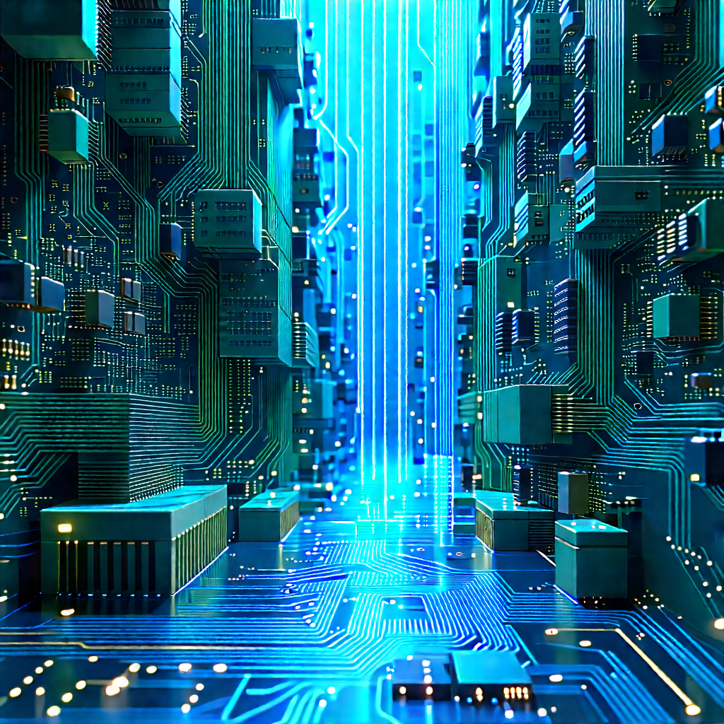 Circuit board with data streams