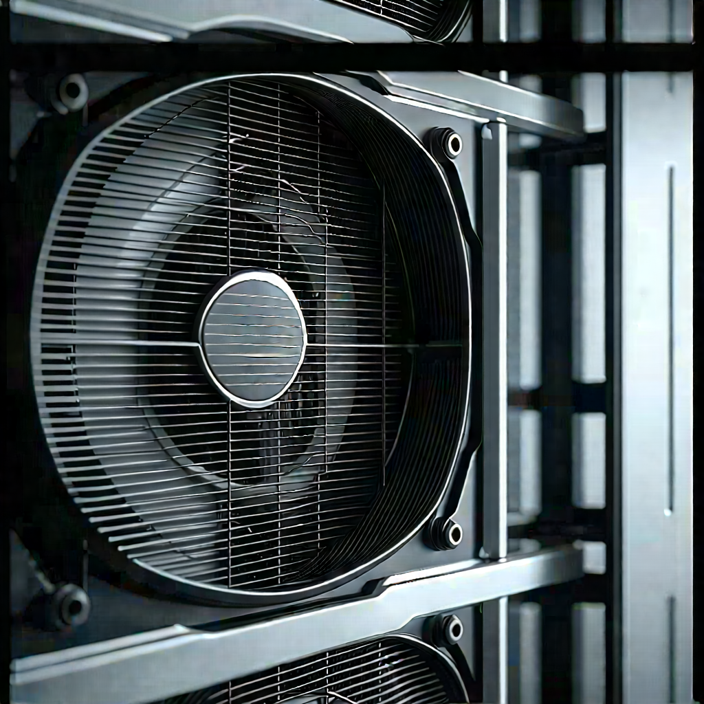 Close-up of cooling system
