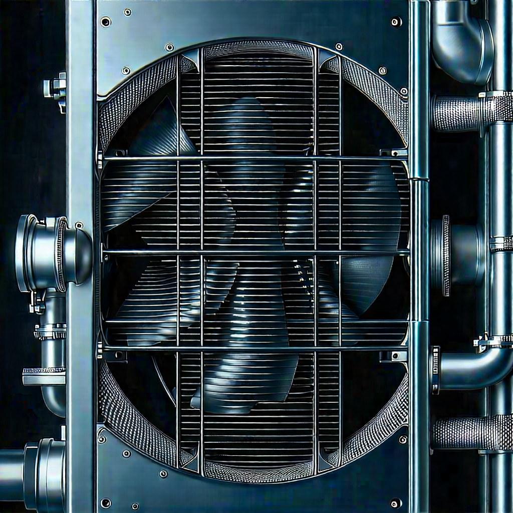 Close-up of cooling system