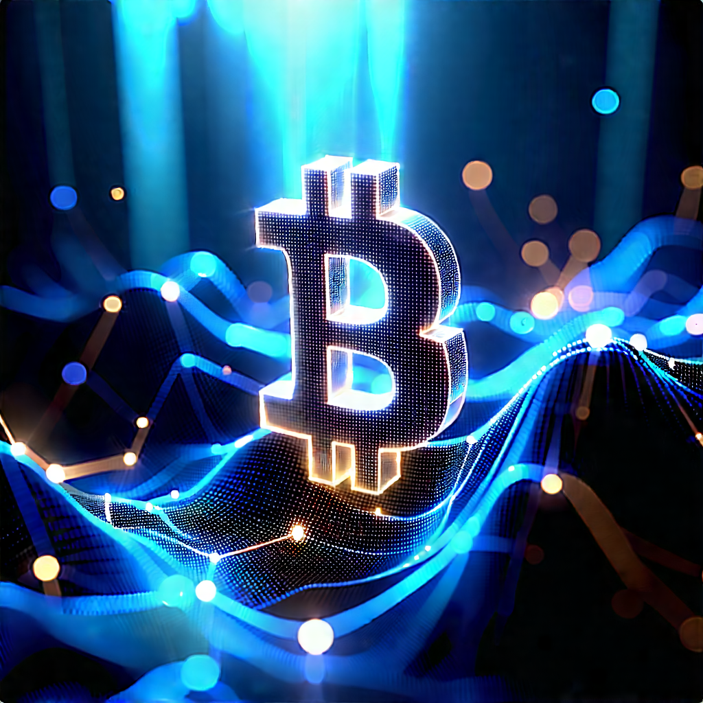 Blockchain Network Visualization With Large, Brightly