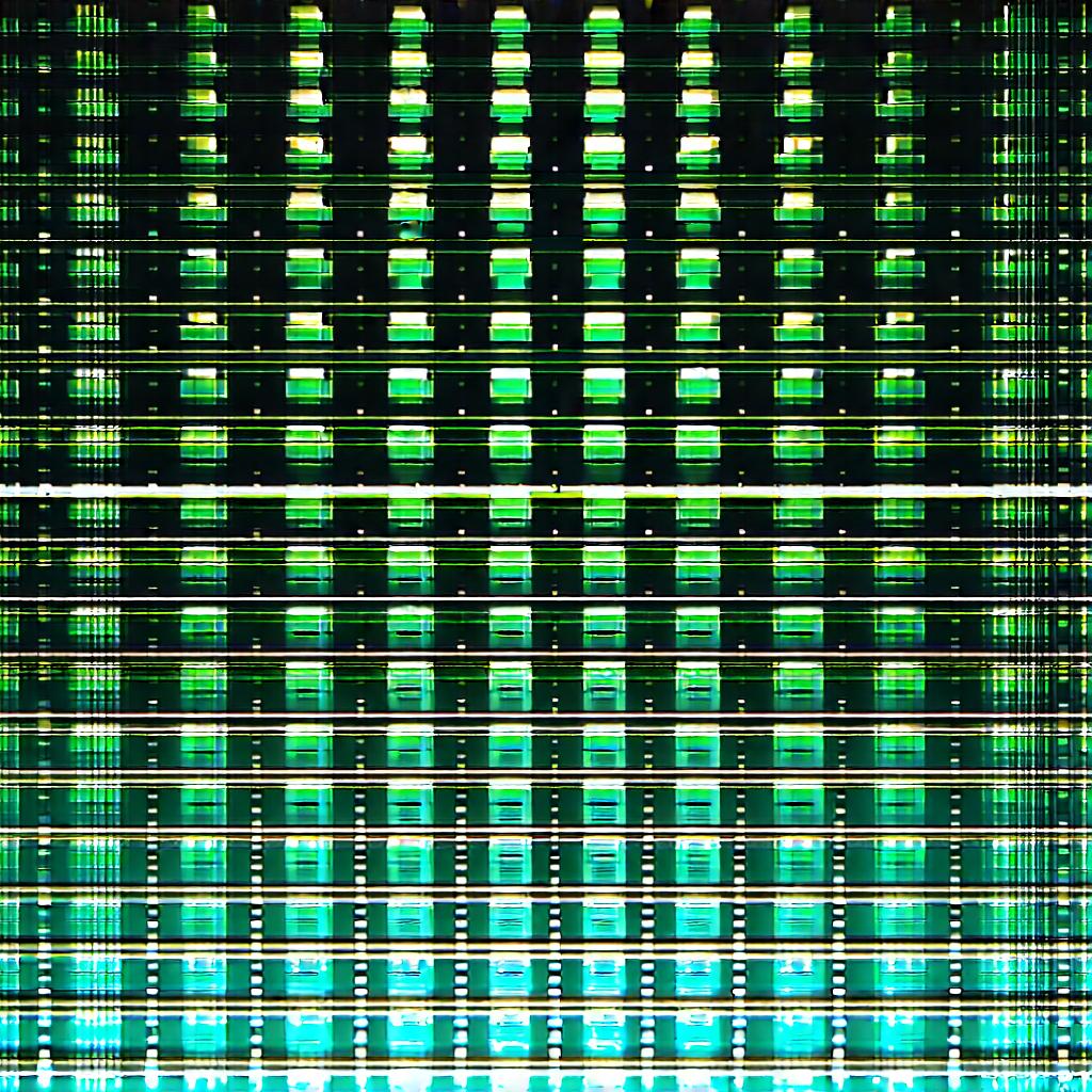 Close-up of sensor array