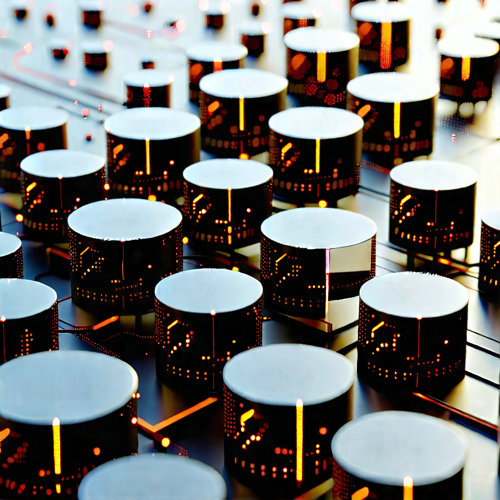 Close-up of sensor array