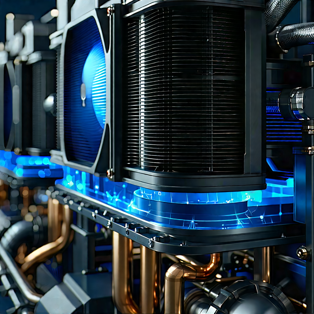 Close-up Of Cooling System With Image, There