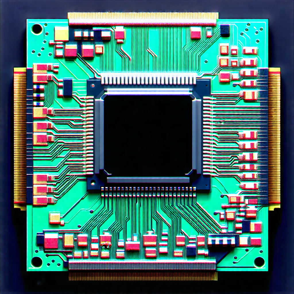 Close-up of microprocessor