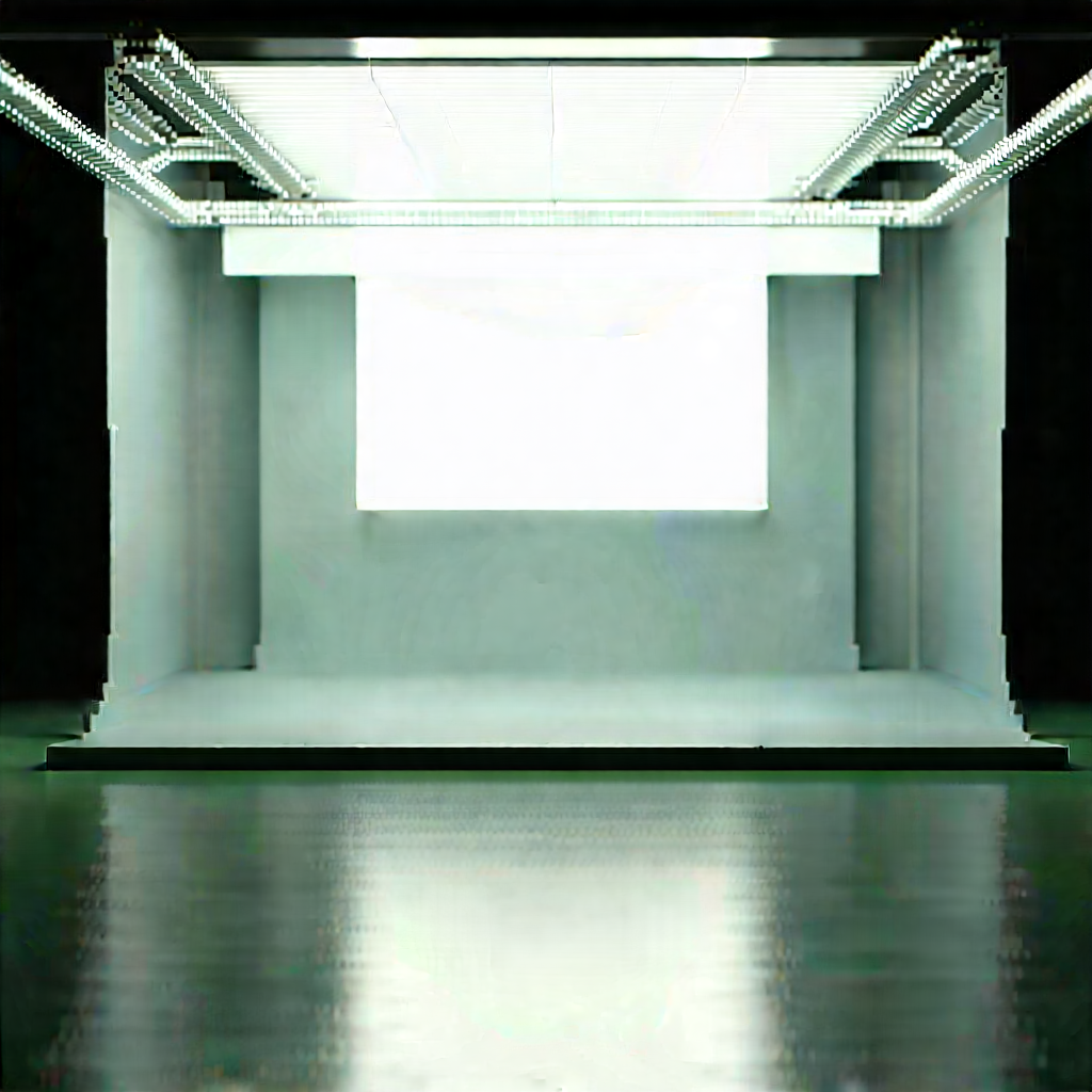 Entertainment Technology In Research Center With Large White