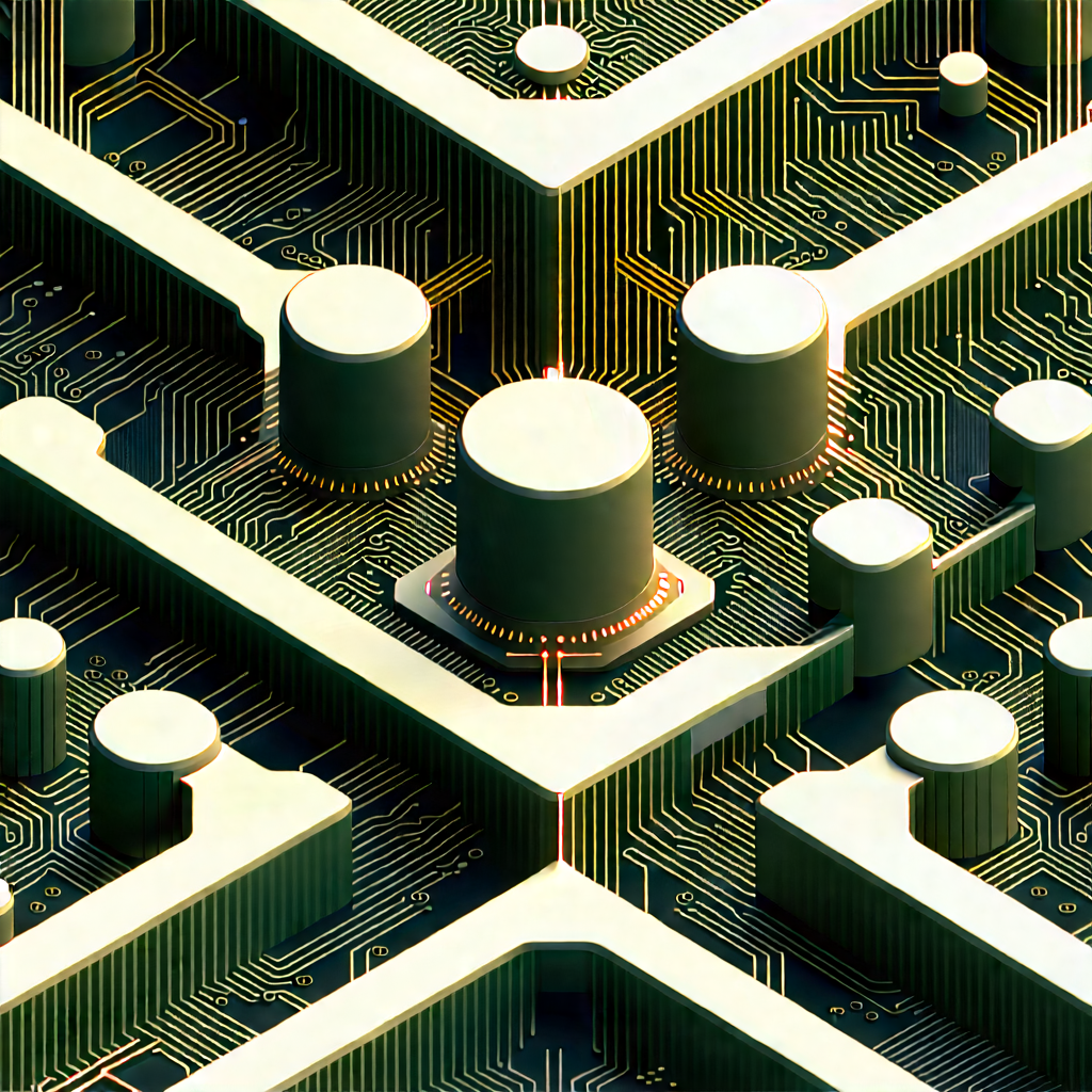 Close-up of sensor array