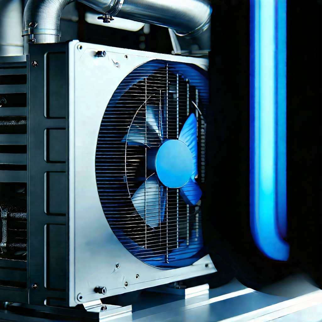Close-up of cooling system