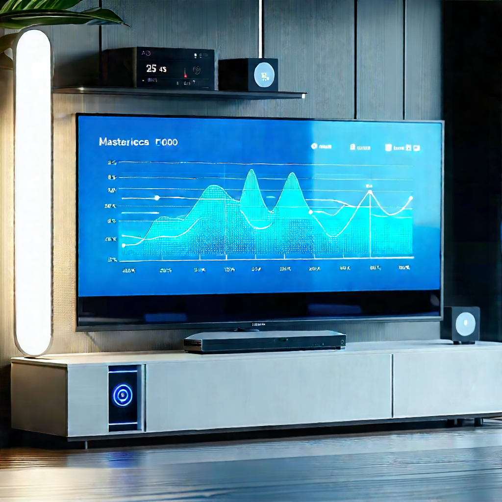 Smart home device with data visualization