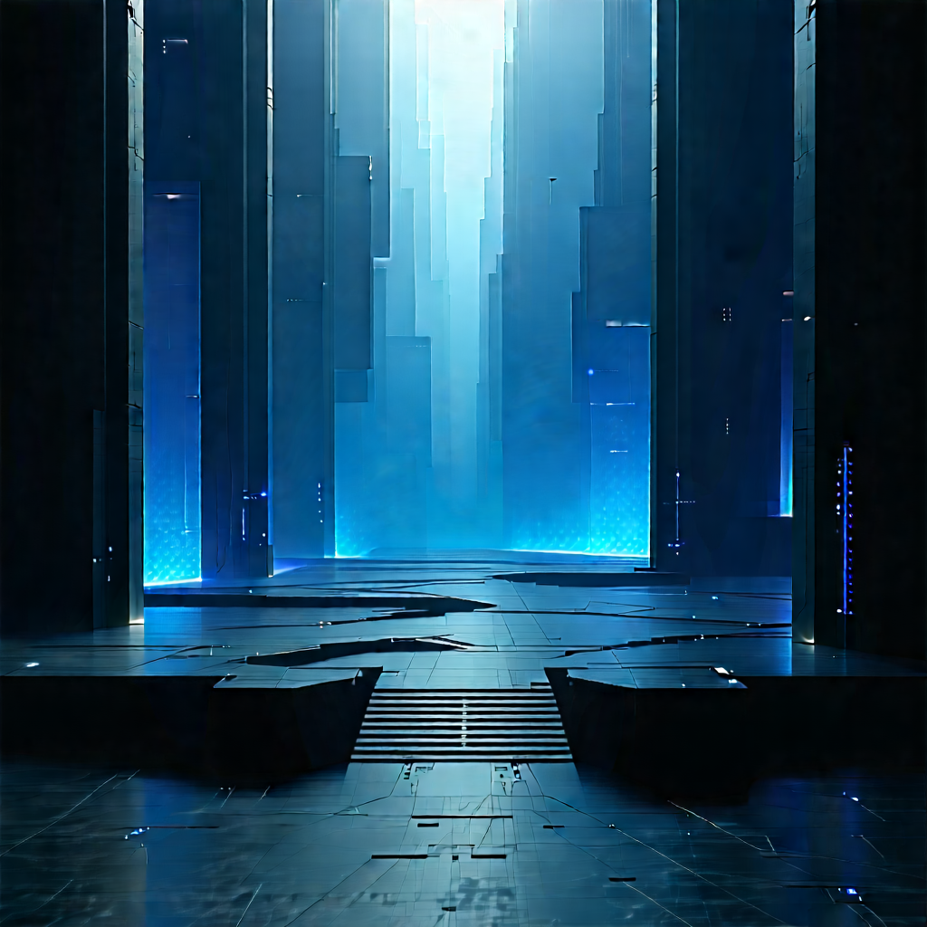 Futuristic Innovation Hub With Futuristic Scene,