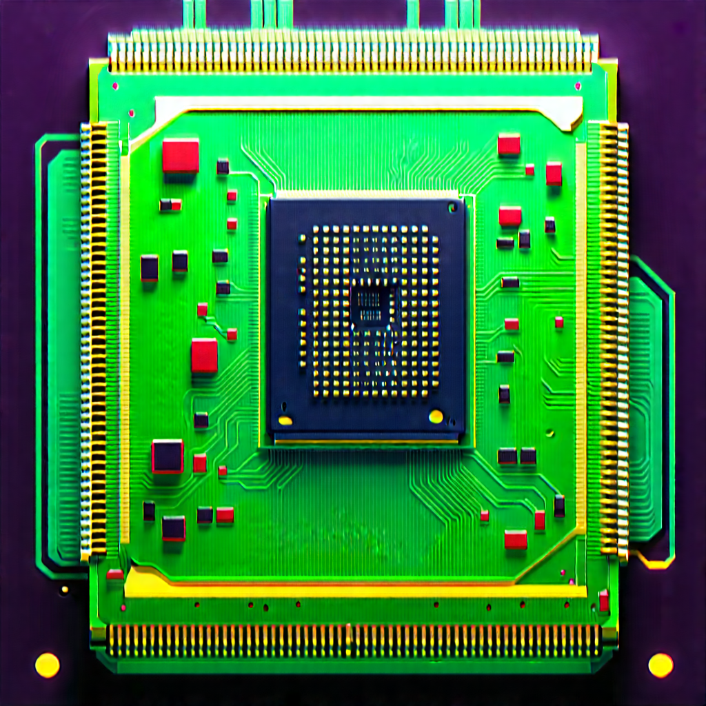 Close-up of microprocessor