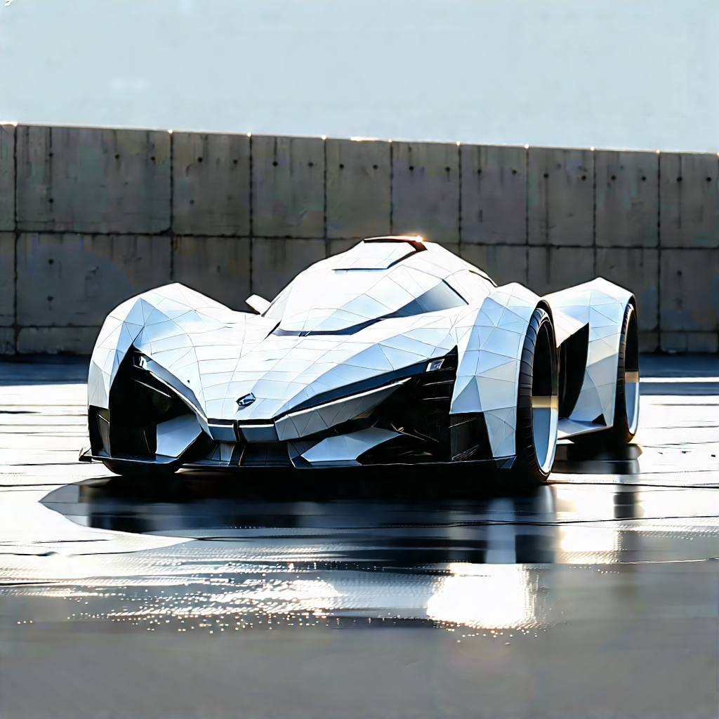 Automotive Technology In Field Deployment With Futuristic Silver