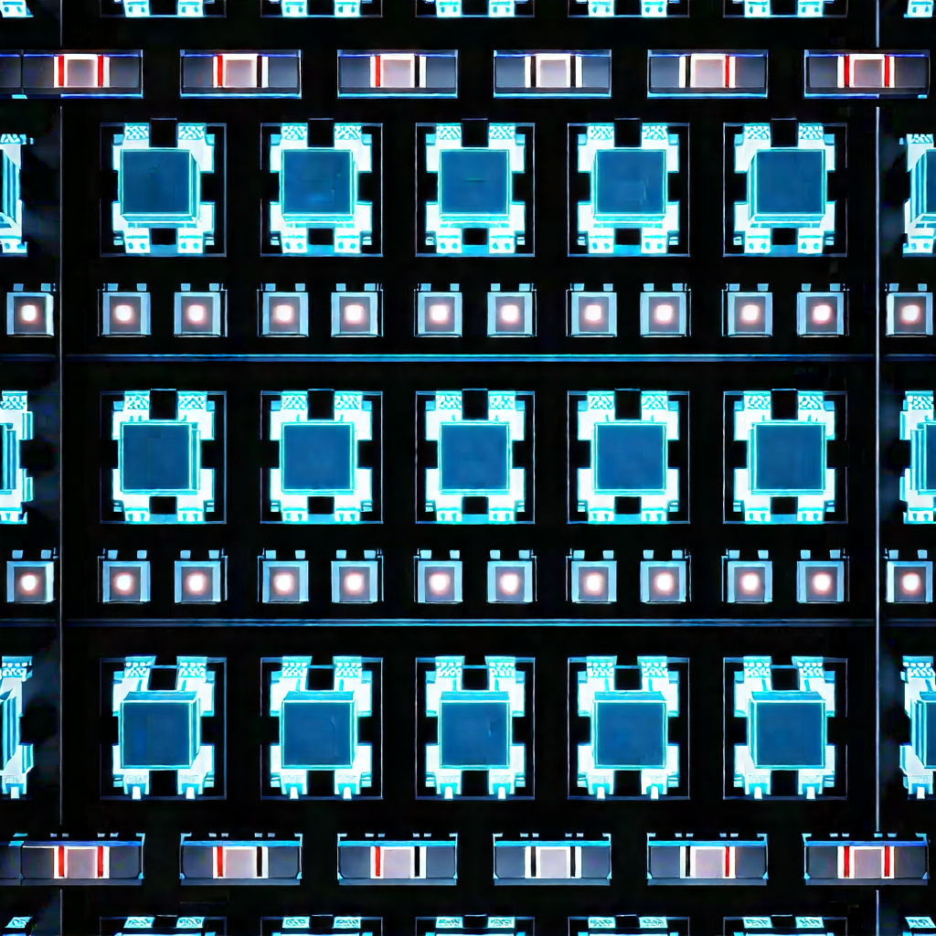 Close-up of sensor array