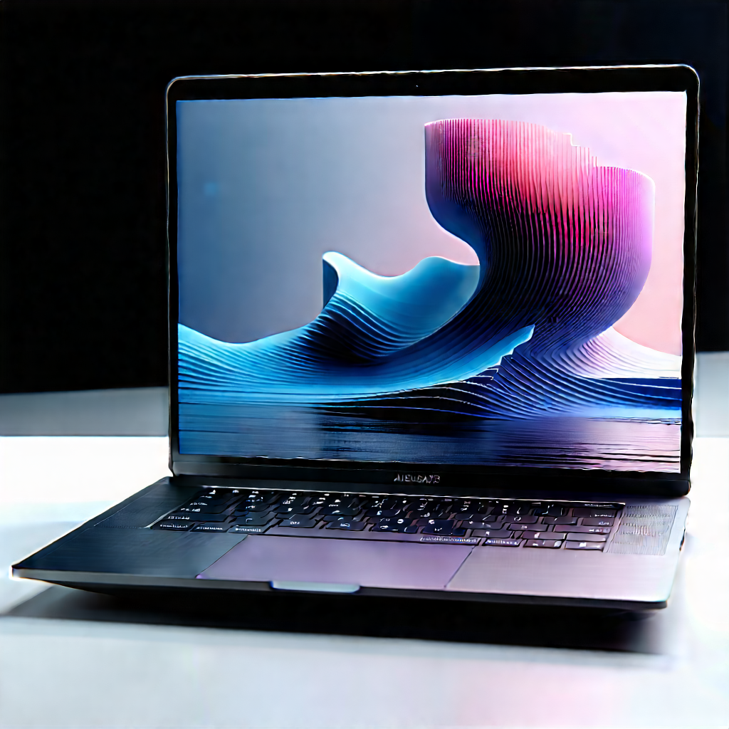Laptop With Streaming Content With Laptop Computer
