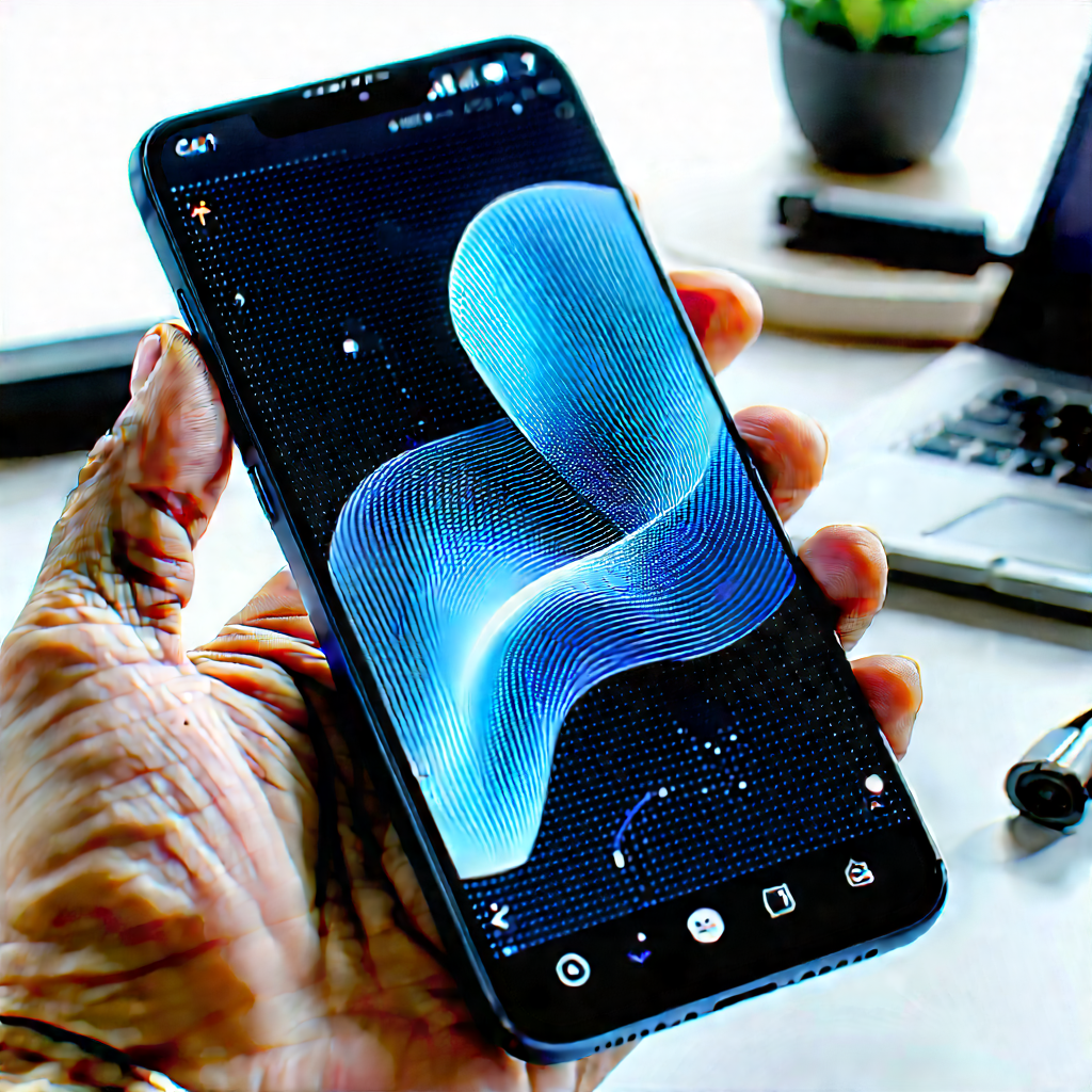 Smartphone with data visualization