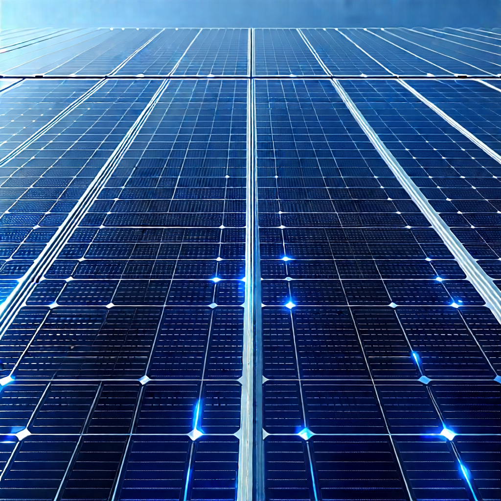 Solar Panel With Laser Scanning With Large Solar