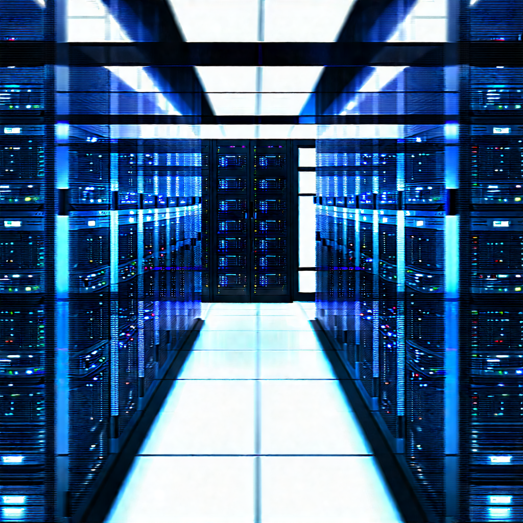 Futuristic server room