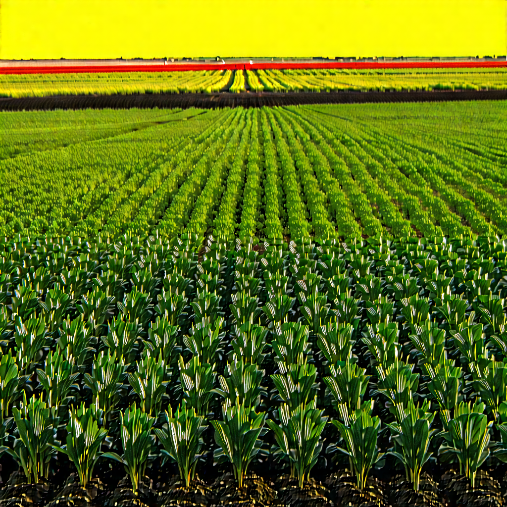 Agricultural Technology In Design Studio With Large Field