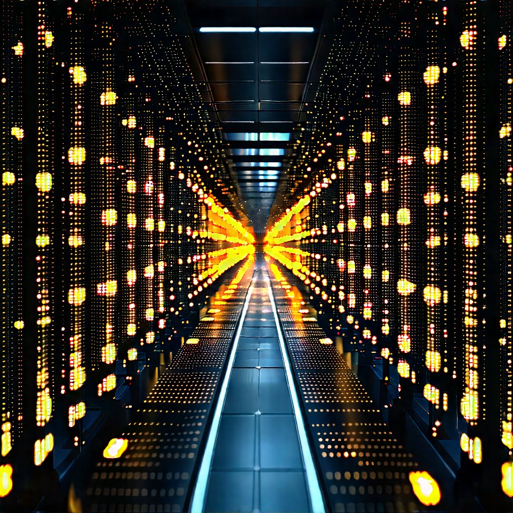 Close-up of sensor array