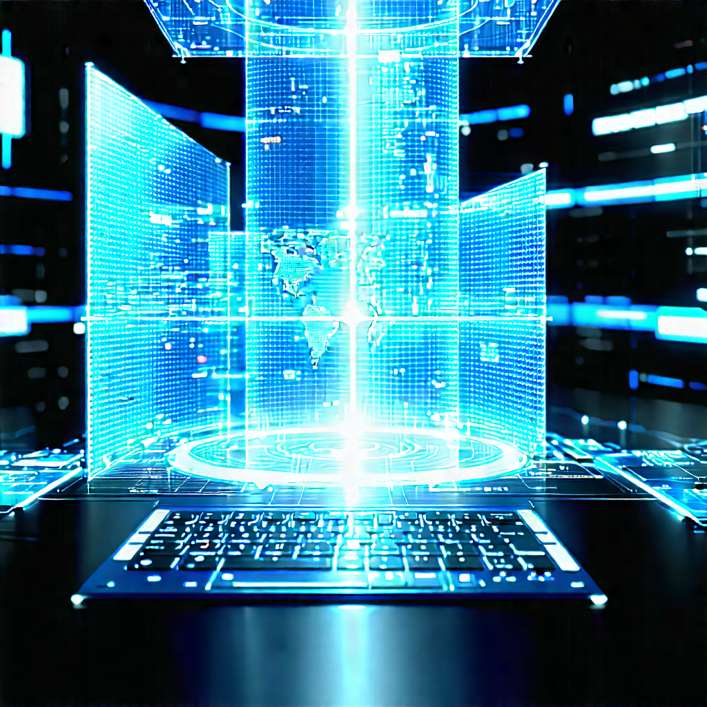 Financial Technology In Research Center With Image, There