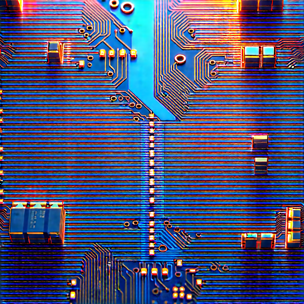 Circuit board with data streams