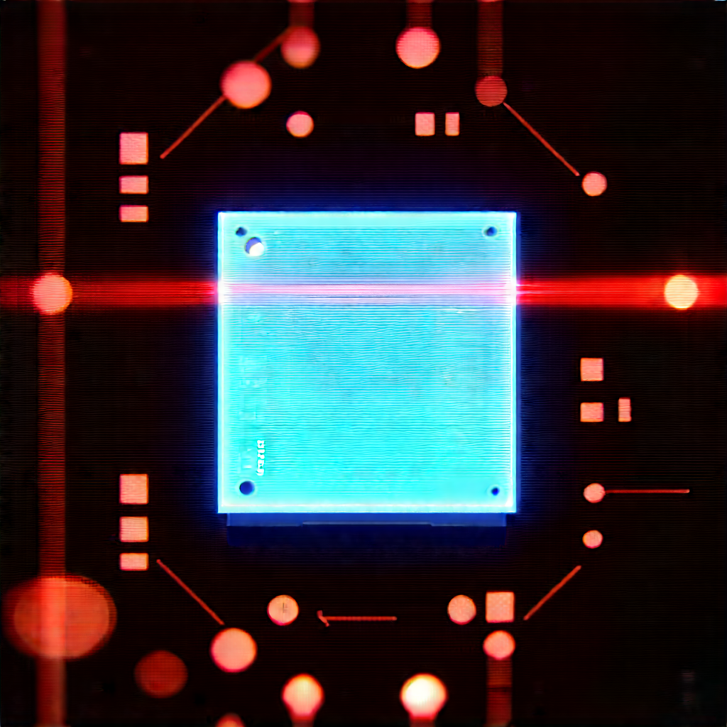 Microchip with laser scanning