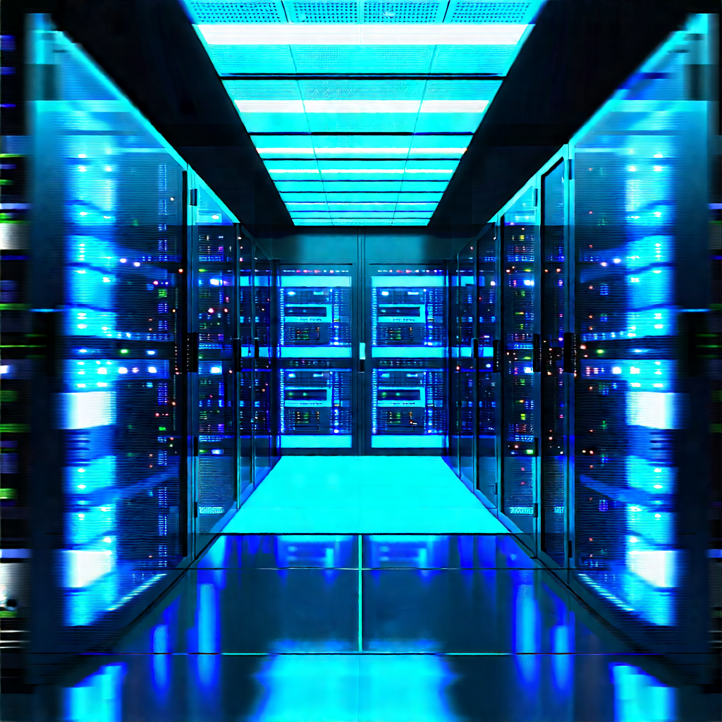 Futuristic server room
