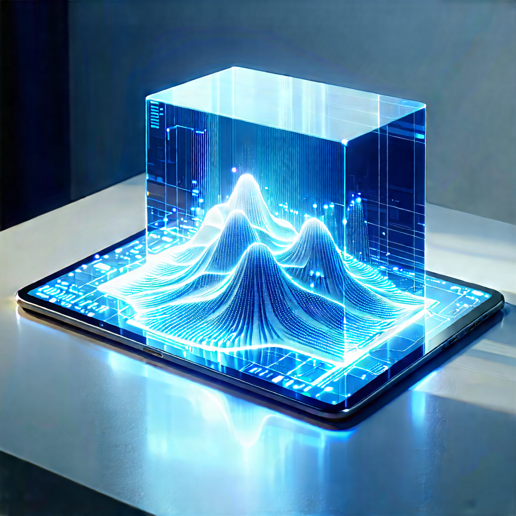 Tablet With Holographic Display With Cell Phone