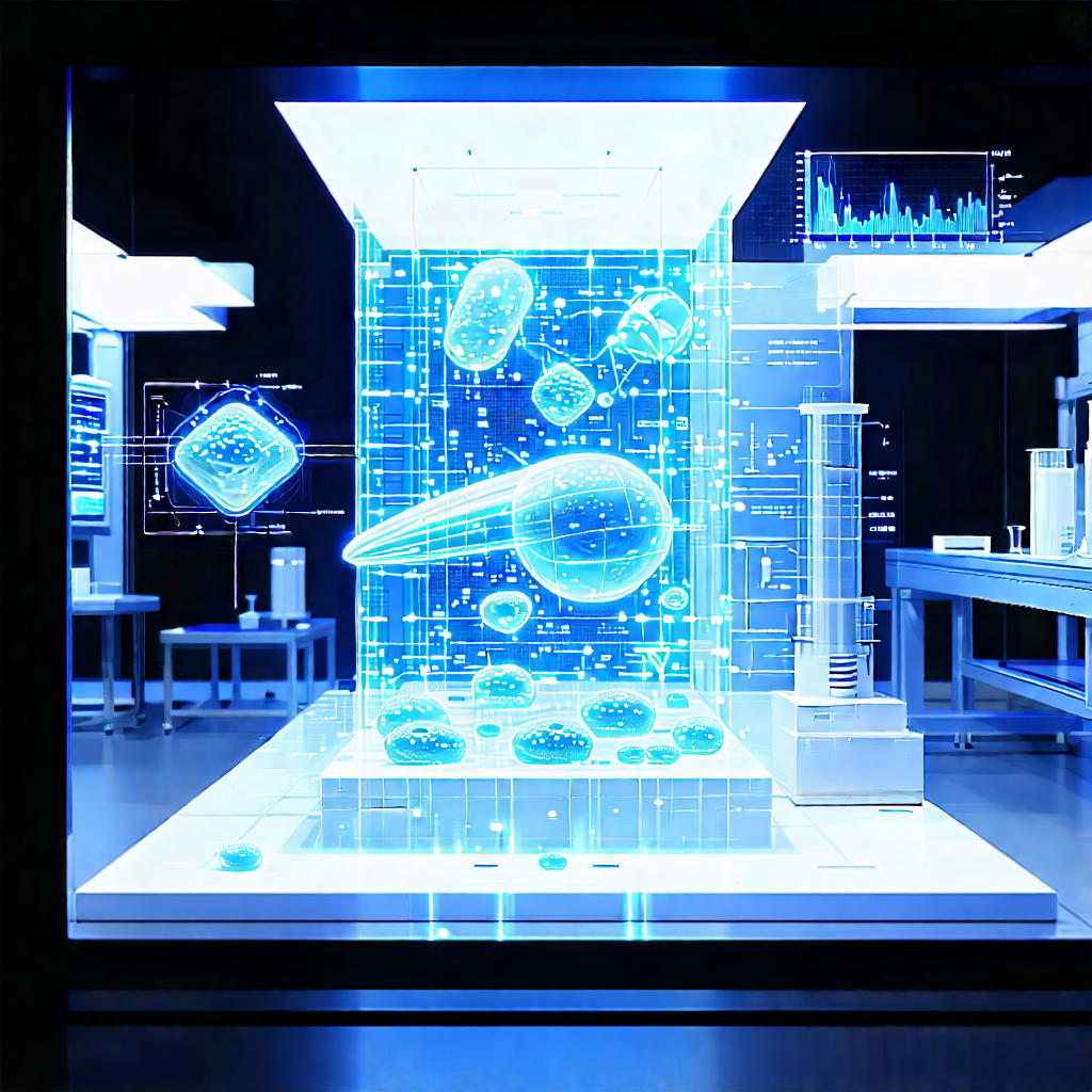 Entertainment Technology In (modern:1.2) Laboratory With Image, There