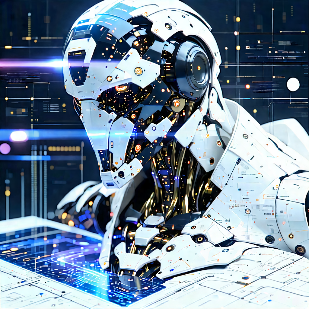 Robot with data streams