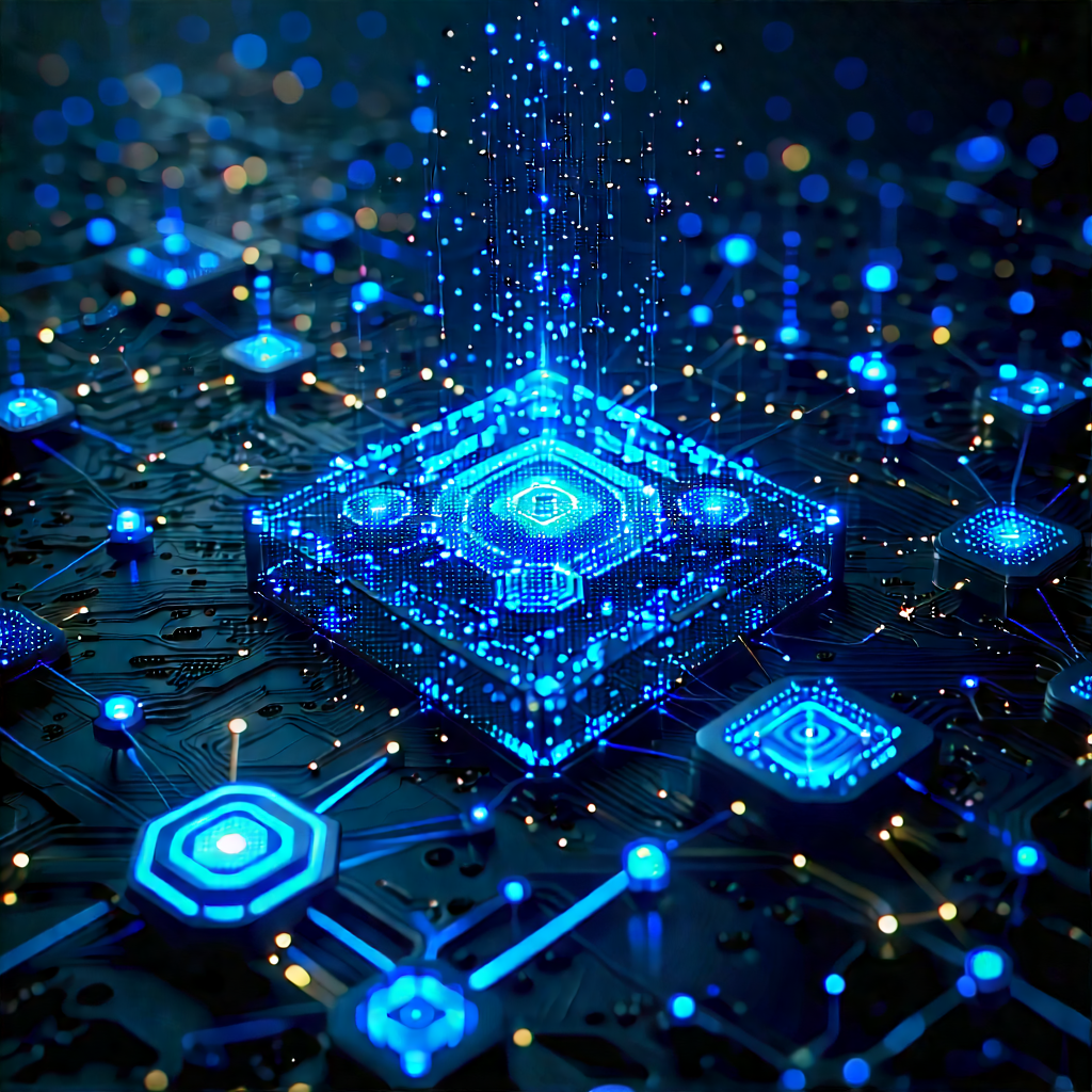Blockchain Network Visualization With Image, There