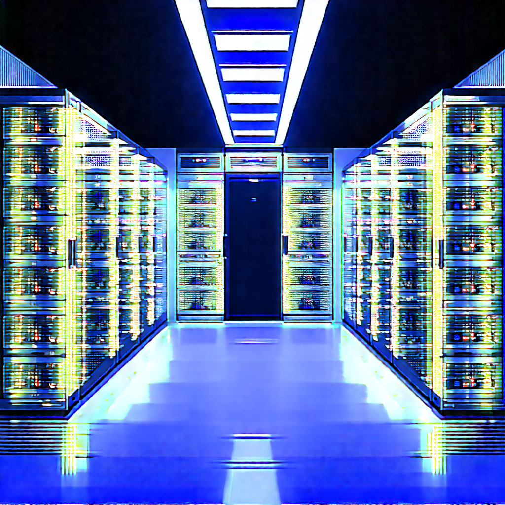 Futuristic server room